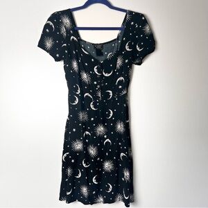 Midnight hour celestial mini dress